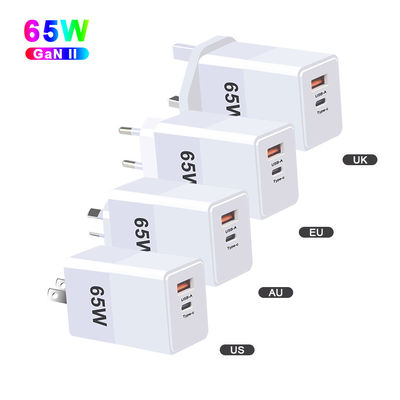 EU US UK AU GaN 140w 120w 65w 45w φορητό φορητό φορτιστή USB C με λειτουργία QC2.0