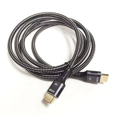 Υψηλής ταχύτητας 4K 8K UHD πλεγμένο νάιλον HDMI 2.1 καλώδιο