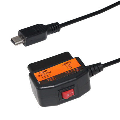 Καλώδιο φόρτισης OBD2 12V σε 5V με διακόπτη για DVR Driving Recorder