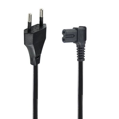 Καλώδιο τροφοδοσίας EU 2Pin σε Γωνιακό C7 Εγκεκριμένο VDE PVC/Rubber