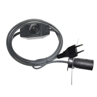 Πρωταθλήτρια EU Plug E14 καλώδιο λαμπτήρα με ρυθμιζόμενο διακόπτη θολωτή για φωτιστικά οροφής AC 250V 5A