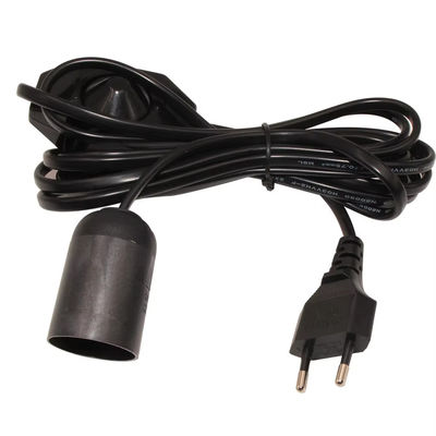 Ρυθμίσιμο αμβλύσιμο καλώδιο EU Plug E27 για το λαμπτήρα λαμπτήρα με φωτιστικό οροφής για εσωτερικό φωτισμό 220-240V ανθεκτικό στη θερμότητα