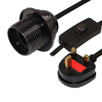 UK Plug E26 Bulb Socket Converter με διακόπτη 303 & βαθμολογία 250V για εξαρτήματα εσωτερικού φωτισμού