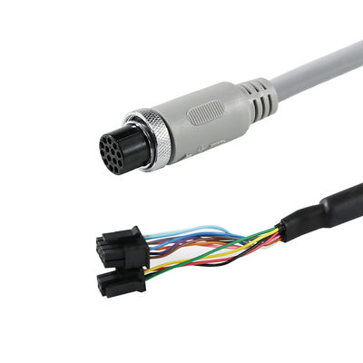 Αδιάβροχο κυκλικό βύσμα M12 14-Pin θηλυκό με καλώδιο και ακάλυπτο άκρο για μετάδοση σήματος αισθητήρων ή βιομηχανικό αυτοματισμό