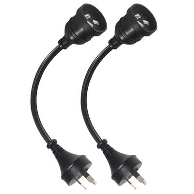 Επεκτεινόμενο καλώδιο ρεύματος αρσενικό σε θηλυκό 3 ακίδων AU με πιστοποίηση SAA