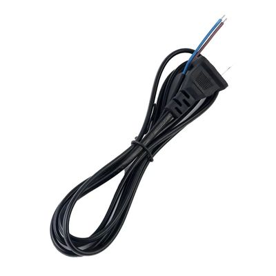 NEMA 1-15P 2 άκρων μη πόλωση πλέγμα για καλωδίου ηλεκτρικής ενέργειας με τενεκεδένιο άκρο για προσαρμοσμένες εφαρμογές ενέργειας