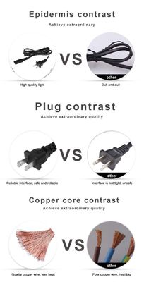Καλώδιο τροφοδοσίας 18AWG NEMA 1-15P σε C7 US 2 Prong