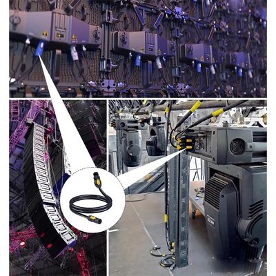 Κλειδωτό PowerCon True1 αρσενικό προς θηλυκό 20A καλώδιο για ασφαλές και ασφαλές για το φως της σκηνής