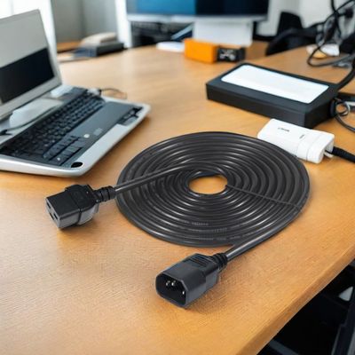Καλώδιο τροφοδοσίας IEC C19 σε C14 16AWG 250V 1.8m για βιομηχανικό εξοπλισμό
