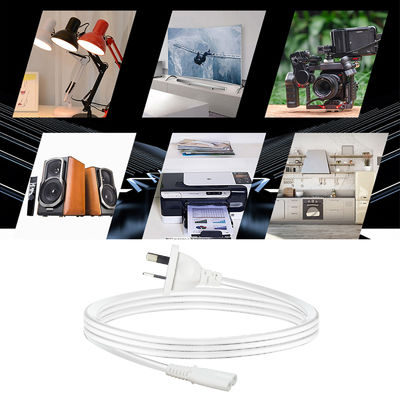 SAA προς IEC C7 Διοικητικό καλώδιο 2-Pin AU Plug 1M Λευκό Πιστοποιημένο ROHS