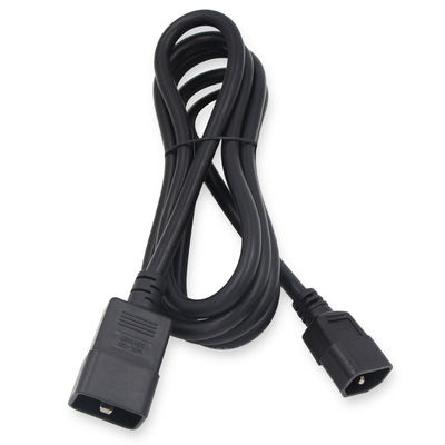 Πίεση PVC 3Pin Plug C19 C20 Ηλεκτρικό καλώδιο τροφοδοσίας ηλεκτρικής ενέργειας