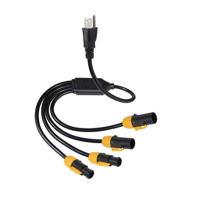 Τυποποιημένο 515P Sjow 16Awg True1 Connector 4 X Nac3fca Powercon Ac Nema Power Cord