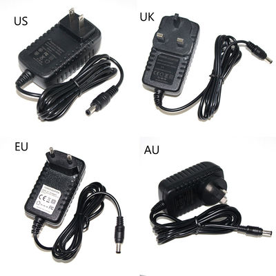 DC 12V 2A Αναπροσαρμοστής τροφοδοσίας για Cctv IP κάμερα φόρτιση AC Αναπροσαρμοστής 12V DC 5.5Mm Jack