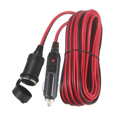 3ft 6ft 12ft Cigarette Lighter Extension Cord Άντρας προς Γυναίκα για φόρτιση αυτοκινήτου