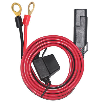 10A 2 Pin SAE φορτιστή σε Eyelet τερματικό Ηλιακό καλώδιο 2ft χαμηλής τάσης