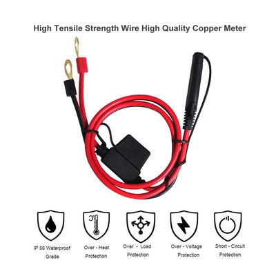 10A 2ft SAE προς Eyelet Terminal Ηλιακό καλώδιο 16AWG Χαλκό