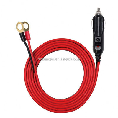 1M Spt-2 12V 24V Ηλιακό καλώδιο ηλεκτρικής ενέργειας αυτοκινητοκινητήρα αναπτήρα τσιγάρων ανδρός προσαρμογός σε 2 δακτυλικό τερματικό