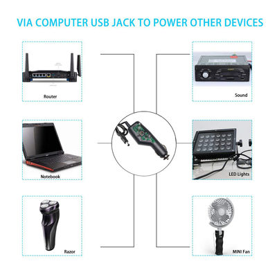 12VDC 24VDC Αυτοκινητό αναπτήρα σε DC Jack 2.1mm καλώδιο ρεύματος πούρου