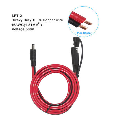 SAE σε DC 5521 Κοαξιακός προσαρμογός Ηλιακό καλώδιο ισχύος 10ft γρήγορη απελευθέρωση Αποσυνδέστε