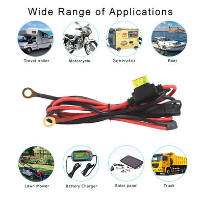 2468 20AWG SAE 2 Pin Extension Cable με Wire Eyelet Lugs προσαρμοσμένο