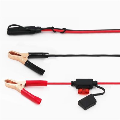 1.5ft 14AWG μπαταρία Αλιγάτορα Κροκοδείλος Κλιπ για SAE 12V γρήγορη απελευθέρωση Αποσυνδέστε