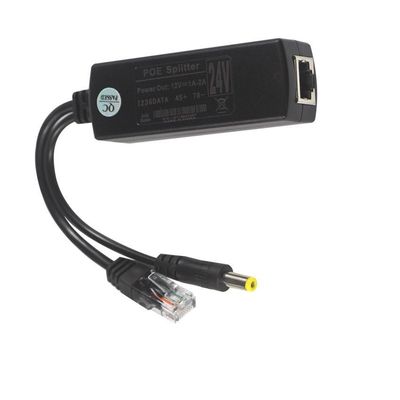 Αδιάβροχο POE Injector Splitter 100Mbps Ασφάλεια 12W Y Splitter Poe Adapter