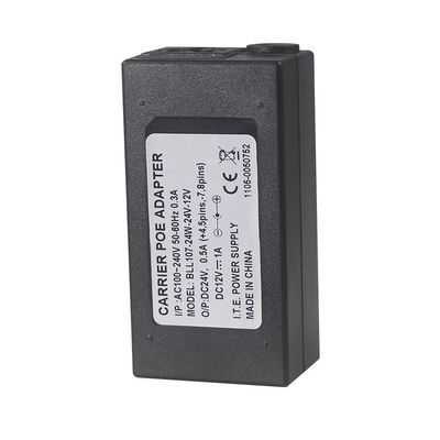 110V-240V 50-60Hz 24V 1A POE Injector Adapter για την ασφάλεια CCTV IP κάμερα