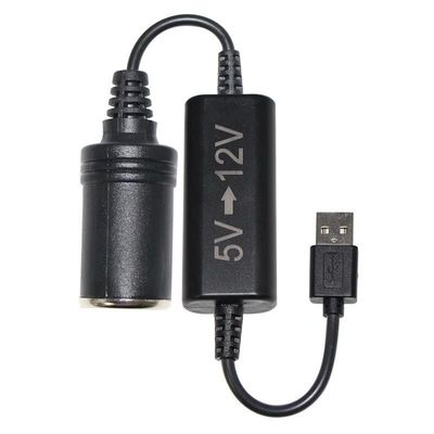 USB προς τσιγάρο γυναικεία πρίζα 5v προς 12v USB μετατροπέας OEM / ODM διαθέσιμο