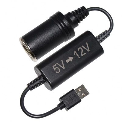 USB προς τσιγάρο γυναικεία πρίζα 5v προς 12v USB μετατροπέας OEM / ODM διαθέσιμο