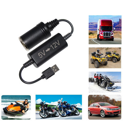 USB προς τσιγάρο γυναικεία πρίζα 5v προς 12v USB μετατροπέας OEM / ODM διαθέσιμο