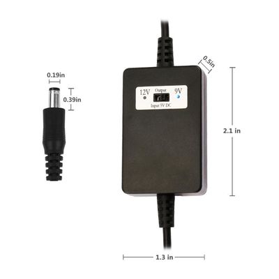 2A ρεύμα εξόδου 1,5m USB A αρσενικό σε DC5521 μετατροπέας 12V DC σε 5V/9V/12V Step Up καλώδιο