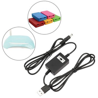 2A ρεύμα εξόδου 1,5m USB A αρσενικό σε DC5521 μετατροπέας 12V DC σε 5V/9V/12V Step Up καλώδιο