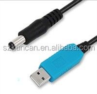 Λευκός 3A 2.1mm 5 Volt σε 9 Volt USB μετατροπέας για USB καλώδιο τάσης