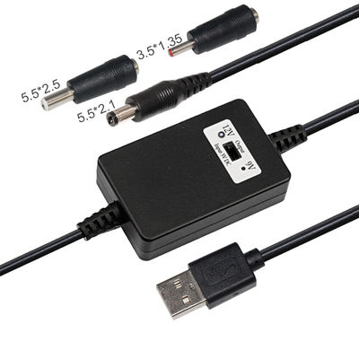 5V έως 9V 12V DC Boost Converter USB καλώδιο προώθησης για φόρτιση οχημάτων 5.5*2.1mm Jack