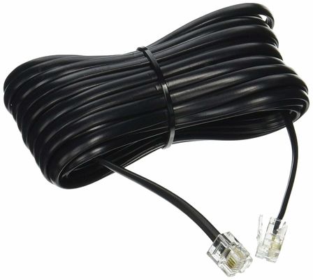 25 πόδια RJ11 4P4C 4P2C Καλώδιο τηλεφώνου