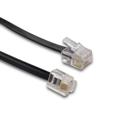 25 πόδια RJ11 4P4C 4P2C Καλώδιο τηλεφώνου