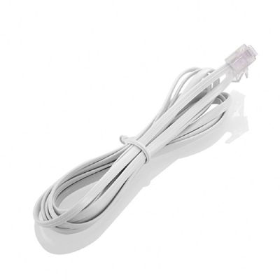 RJ14 Καλώδιο τηλεφωνικής γραμμής 16MHz Στρογγυλοποιημένο καλώδιο τηλεφώνου 24-30AWG