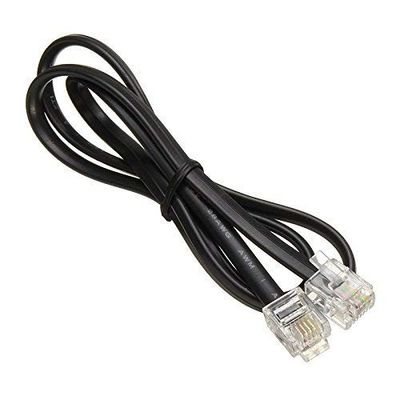 1μέτρο 24AWG Τηλεφώνημα επίπεδο καλώδιο τηλεφώνημα patch cord RJ12 έως RI12 6P6C