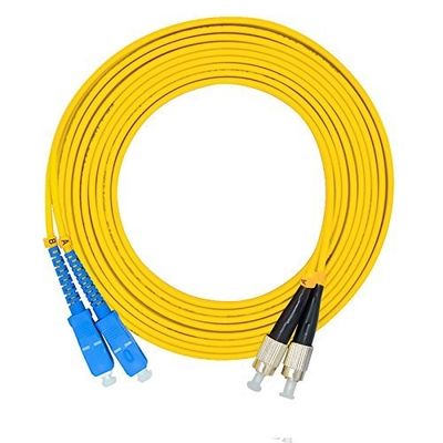 10ft Fiber Optic Patch Cord με Lc Fc St Os2 9-125Um 2Core SC αρσενικό προσαρμογέα