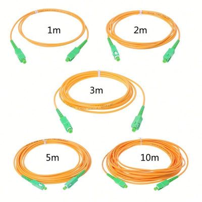 9/125Um Multi Mode Optical Fiber Patch Cord Sc αρσενικό προς Sc θηλυκό προσαρμοσμένο