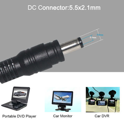 1m/2m/5m Άντρας προς Άντρας DC καλώδιο επέκτασης με PVC Jacket και 3,5*1,35mm διάμετρος