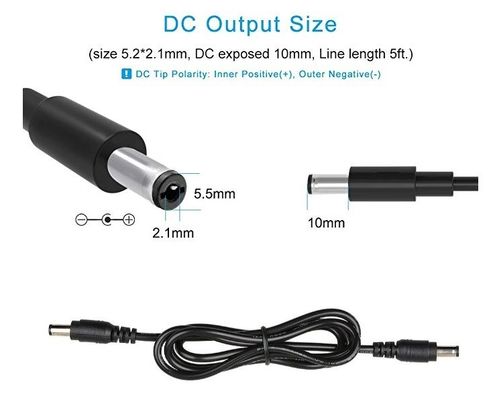 Καλώδιο USB A Αρσενικό σε DC5521 Barrel Connector 1m PVC Jacket