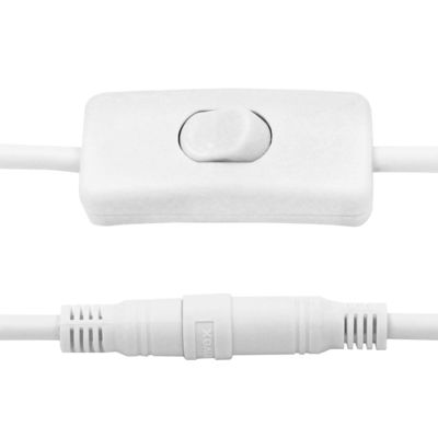 Καλώδιο επέκτασης 12V συνεχούς ρεύματος 5,5x2,5mm αρσενικό προς θηλυκό με διακόπτη 120cm