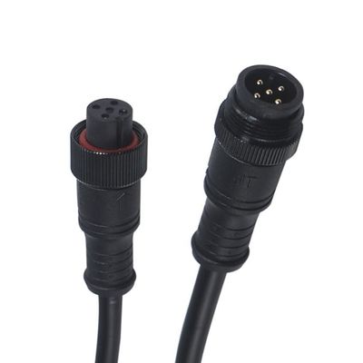 4pin 5pin 6pin ευθεία αρσενική βίδα M8 αδιάβροχος σύνδεσμος 60cm IP65 IP66