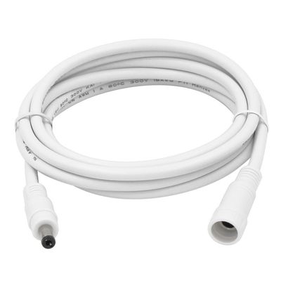 20AWG DC Power 5525 DC Plug Extension Cable αρσενικό προς θηλυκό 5.5mm*2.5mm