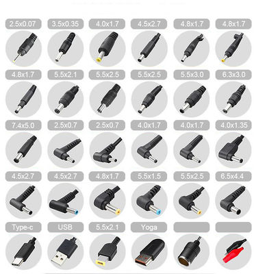1M/1.2M 22AWG Copper DC Extension Cable 90 βαθμών δεξιά γωνία Jack 5.5*2.5mm