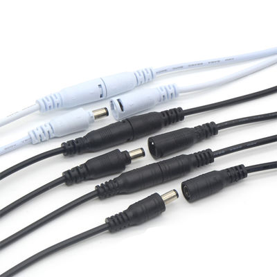 12V 24V συνεχές καλώδιο επέκτασης 5.5x2.1mm 5.5x2.5mm θηλυκό καλώδιο συνεχούς τροφοδοσίας για CCTV