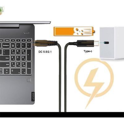 20V 15V 9V 5V PD καλώδιο φόρτισης USB τύπου C 3.1 αρσενικό προς συνεχές αρσενικό 5521 5525mm σύνδεσμος