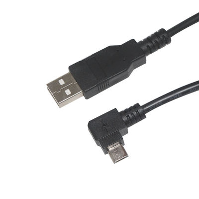 Μαύρο καλώδιο δεδομένων Micro-USB για κάμερα και MP3
