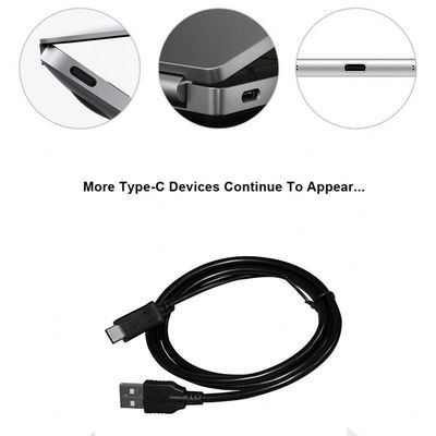 USB A προς τύπο C καλώδιο γρήγορης φόρτισης 1m Μαύρο λευκό